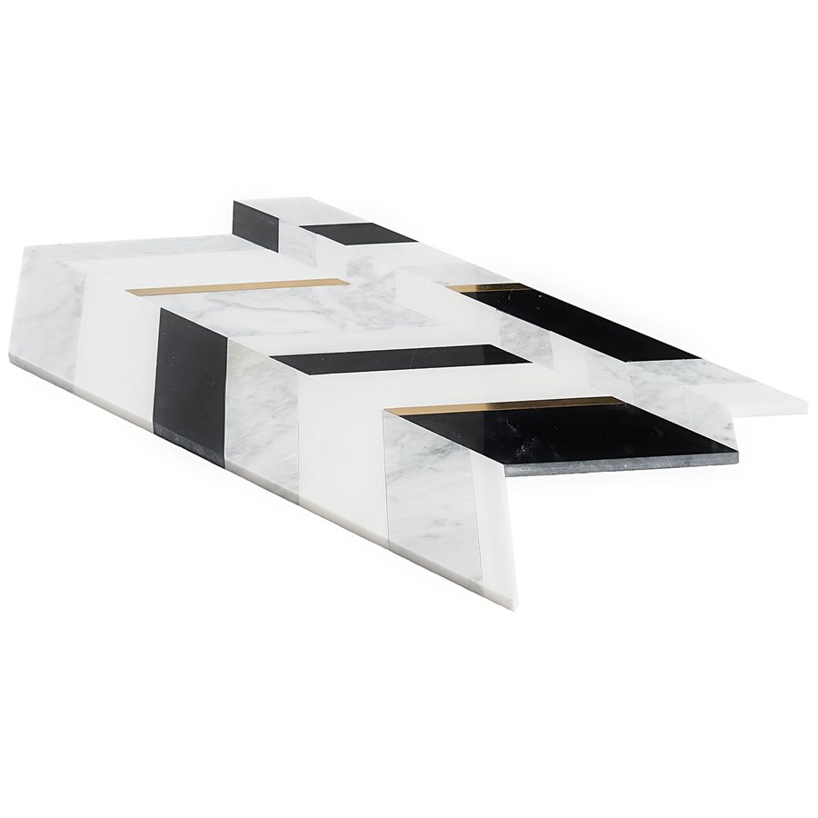 Scolaposate DKD Home Decor Nero Metallo Geometrico 12 x 12 x 20 cm