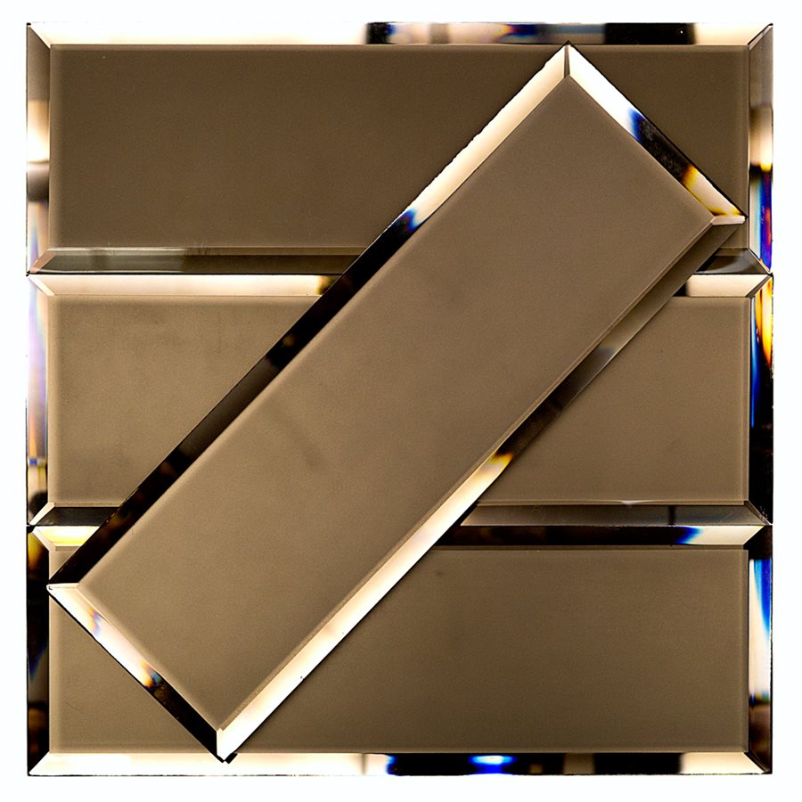 CRL 3447506 2 x 120 Bronze Bevelled Mirror Strips- 25 PK