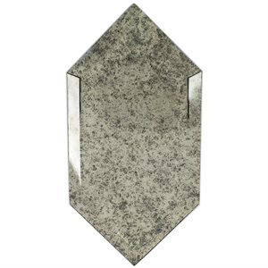 Elongated Beveled Hexagon Antique Mirror