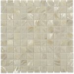 Pearl White Flat 1x1 Squares