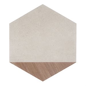 Piaka Wood Taupe 12.5" Hex