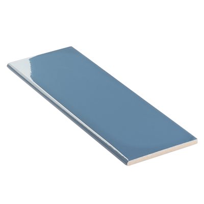 Market Street Blue Bullnose 4x12