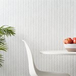 Motek Snow White Glossy Herringbone