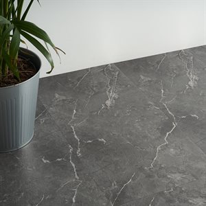 Minetta Chauny Marble Dark Gray 18x36 - 2.5mm / 28mil Wear Layer - Glue Down