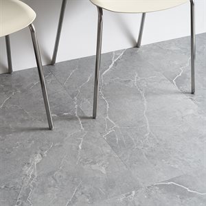 Minetta Chauny Marble Medium Gray 18x36 - 2.5mm / 28mil Wear Layer - Glue Down