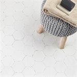 CostaHex Solaro White 6" Hex